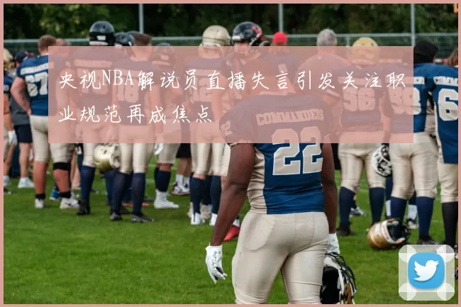 央视NBA解说员直播失言引发关注职业规范再成焦点