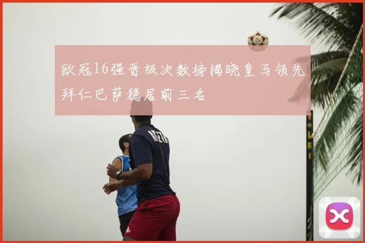 欧冠16强晋级次数榜揭晓皇马领先拜仁巴萨稳居前三名