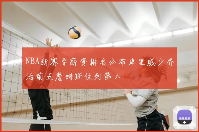NBA新赛季薪资排名公布库里威少乔治前五詹姆斯位列第六