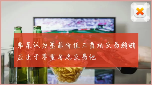 弗莱认为墨菲价值三首轮交易鹈鹕应出于尊重考虑交易他